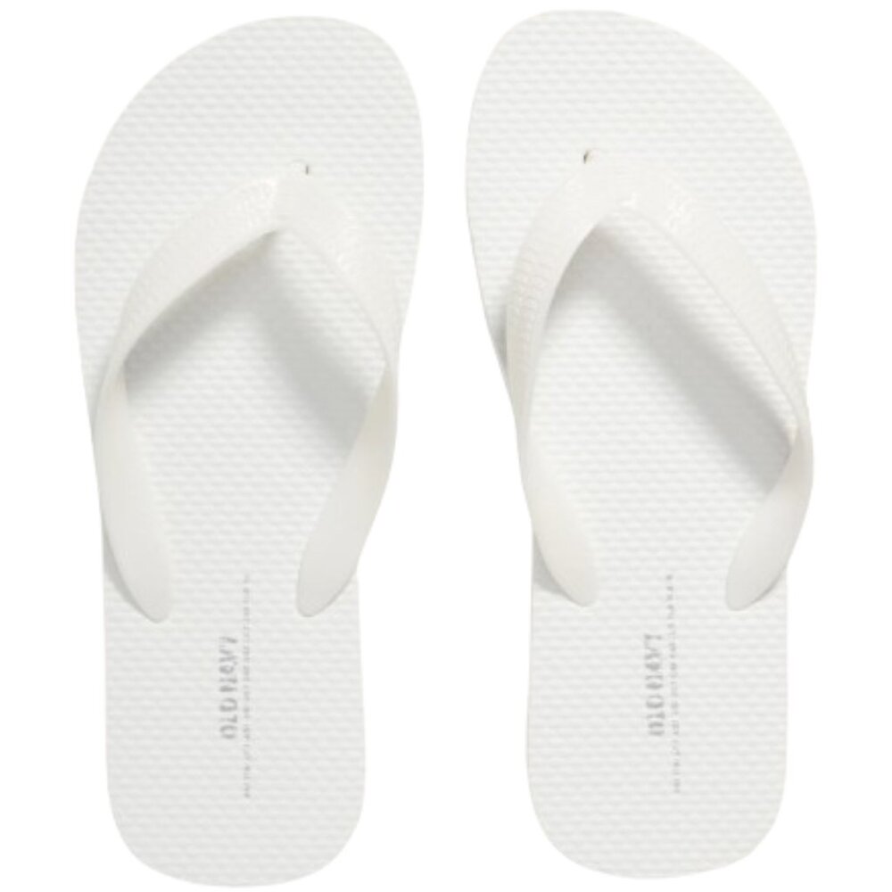 Old Navy Bright White Flip-Flop Sandals for Girls
